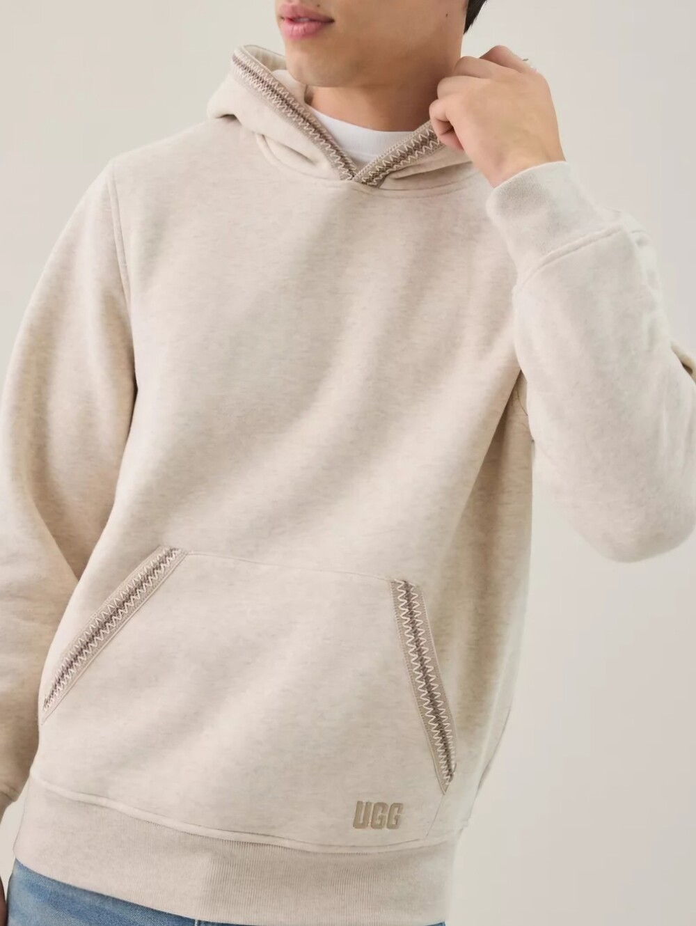 NEW!!! UGG Tasman Hoodie Sweatshirt, S & M, Caribou Heather, Retail $108.00 US